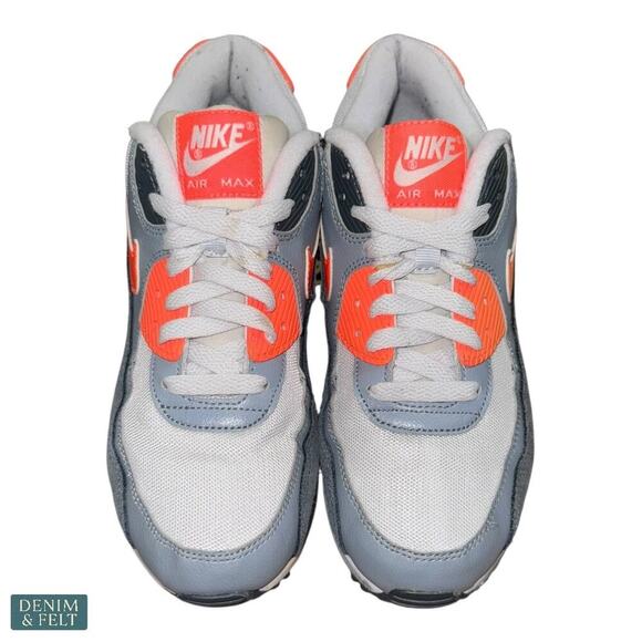 Nike Air Max 90 Essential Pure Platinum Orange Running Shoes Women’s 7.5 - Picture 7 of 16